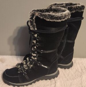 Skechers genuine suede snow boots